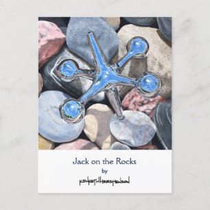 Jack en las rocas, postal