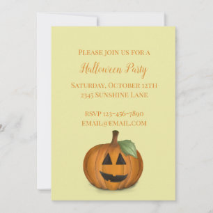 Jack O Lantern en la Invitación de parches de cala