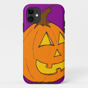 Jack o' Lantern Purple iPhone 5 Funda apenas ahí
