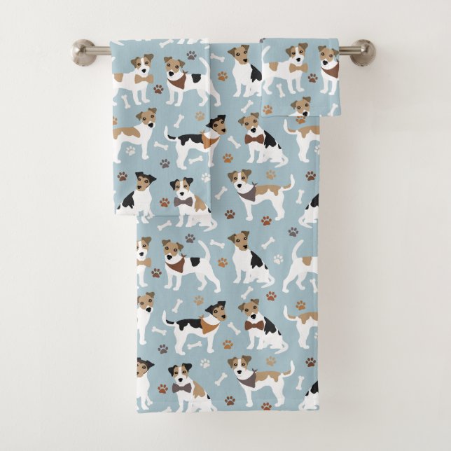 Jack Russell Terrier Paws and Bones (In situ)