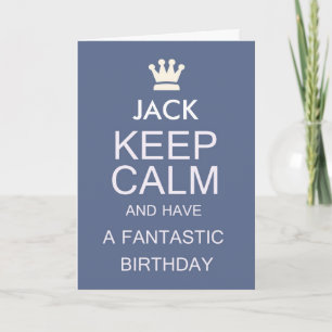 jack, tarjeta de cumpleaños para jack, mantenga la