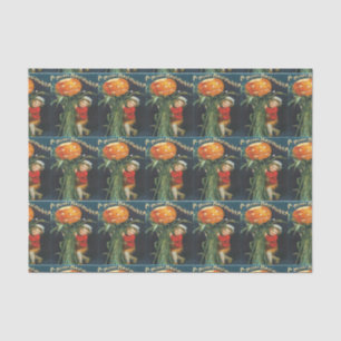 Jack Vintage Y Papel De Tejido De Calabaza