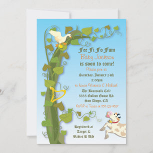 Jack y las invitaciones de Baby Shower del