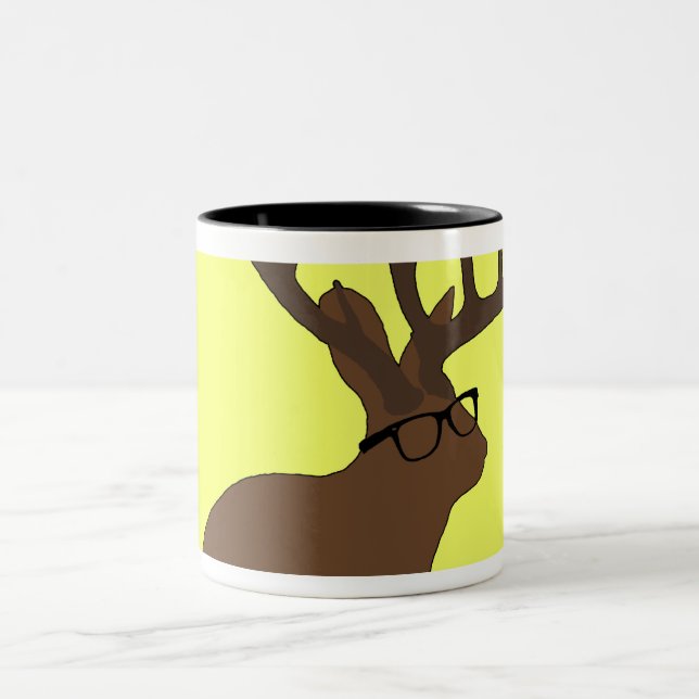 jackalope con la taza de los vidrios (Centro)