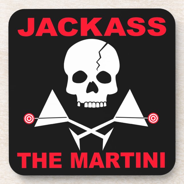 Jackass, el posavasos de corcho para Martini (Frente)