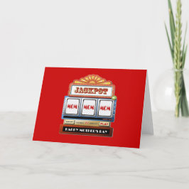 JACKPOT MOM Tarjeta de ranura para el Día de la Ma