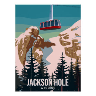 Jackson Hole poster vintage