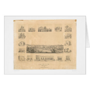 Jackson, mapa panorámico 1857 (0766A) del CA