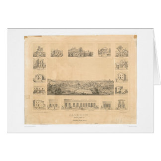 Jackson, mapa panorámico 1857 (0766A) del CA