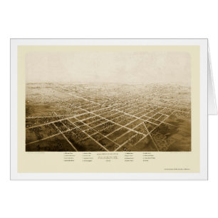 Jackson, mapa panorámico del MI - 1868