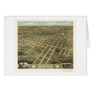 Jackson, mapa panorámico del TN - 1870