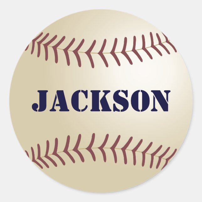 Jackson Pegatina de Béisbol / Sello (Anverso)