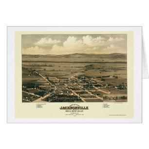 Jacksonville, O mapa panorámico - 1883