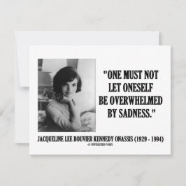 Jacqueline Kennedy No Está Abrumada Por La Tristez