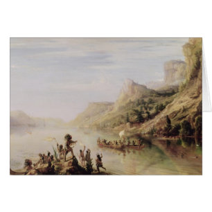 Jacques Cartier que descubre el St. Lorenzo