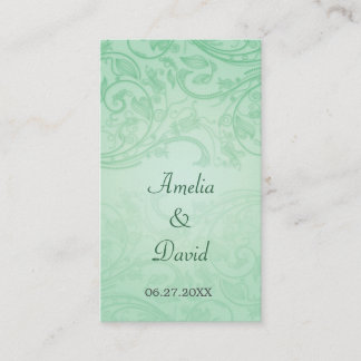 Jade Flourish Ocasión especial Tarjeta de asiento