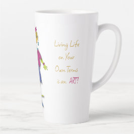 Jade - Vivir la vida como una taza de arte de latt