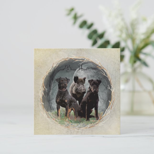 Jagdterrier, valiente poster de tapicería cardíaca (Anverso de pie)