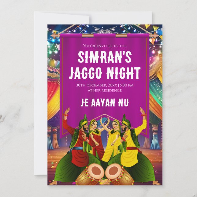 Jaggo invita a invitación de Jago, noche de Digita (Anverso)