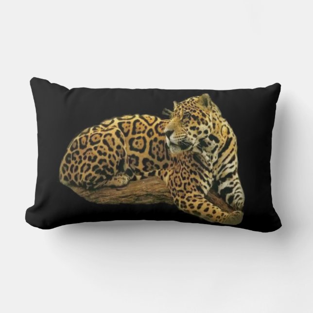 Jaguar Cojín decorativo Lumbar (Anverso)