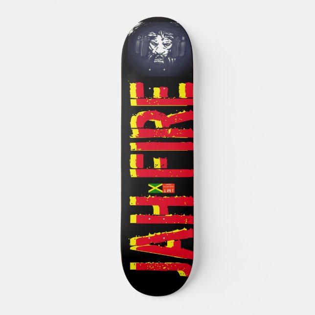 JAH FIRE Skateboard (Anverso)