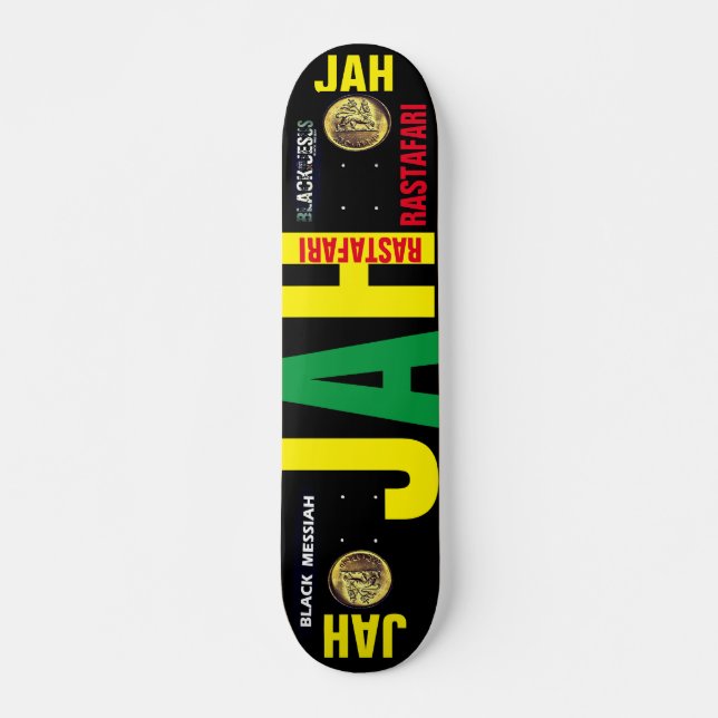 JAH RASTAFARI JMT 7 3/4" cubierta para skateboard (Anverso )