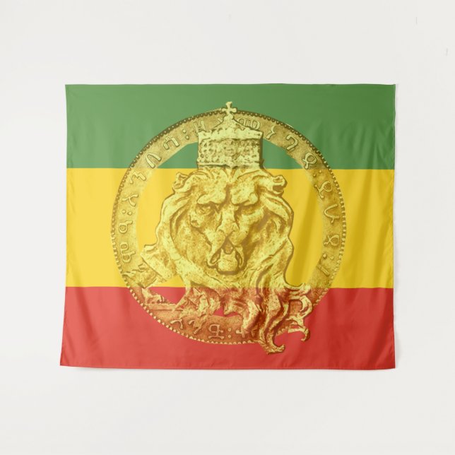 Jah Rastafari León del Tapiz del Muro de Judá (Anverso (horizontal))