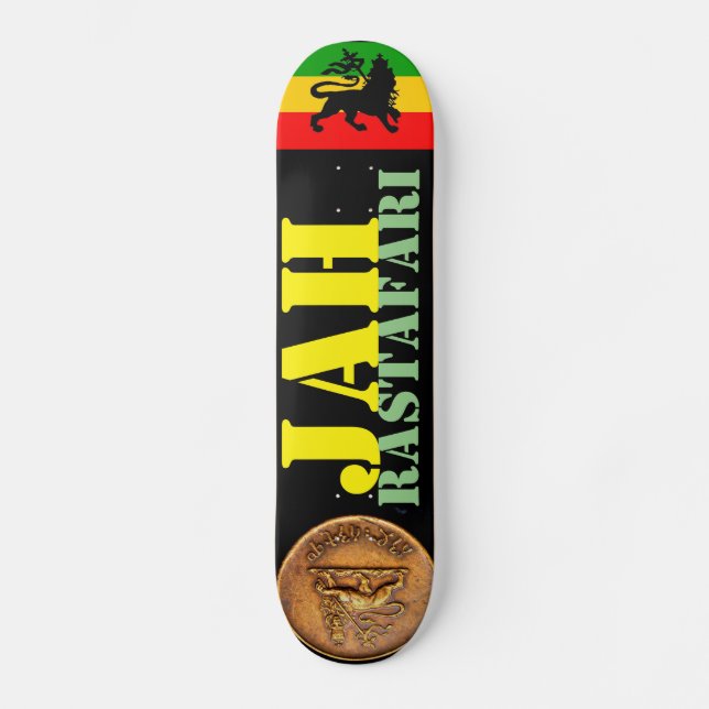 JAH RASTAFARI Skateboard (Anverso)