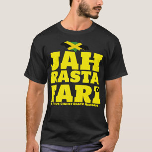 JAH RASTAFARI Y BLACK MESSIAH Camiseta básica oscu