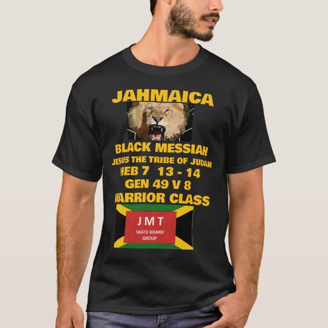 JAHMAICA  Camiseta oscura básica oficial (Anverso)