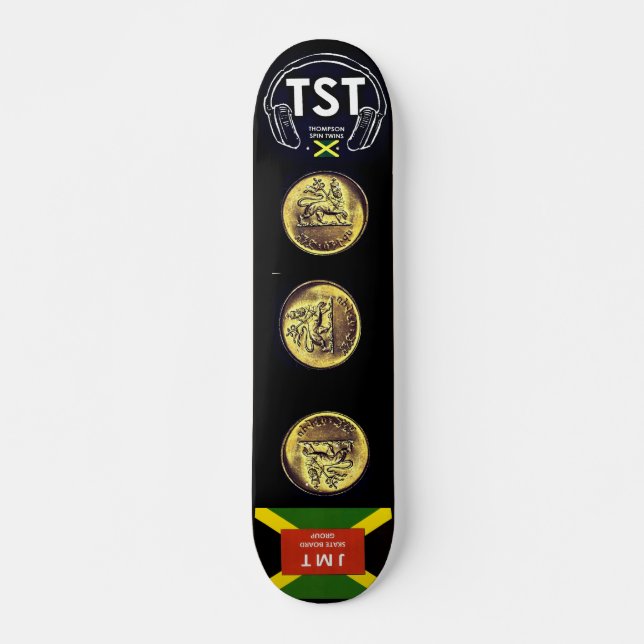 ¡JAHMAICA JAHMAICA! Skateboard JMT, 73" Deck (Anverso )