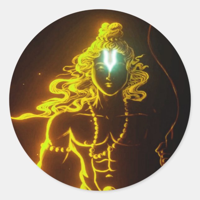 jai shri ram pegatinas (Anverso)