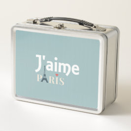J'aime Paris Metalizado Lunch Box