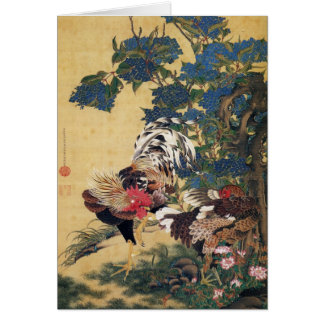 Jakuchu, tarjetas del arte