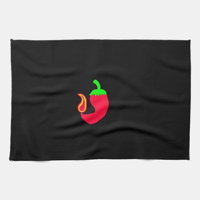 Jalapeno de la toalla de cocina B (Horizontal)