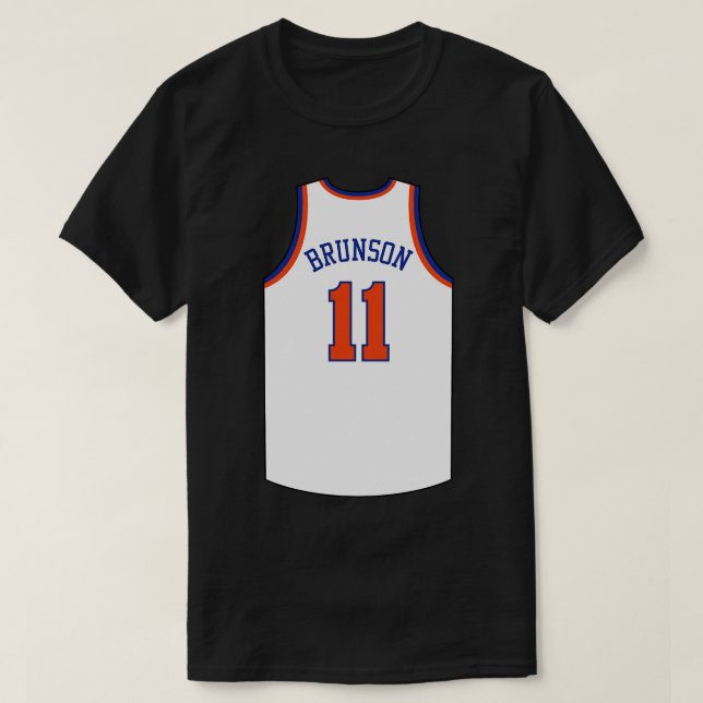Jalen Brunson New York Jersey White Qiangy (Diseño del anverso)