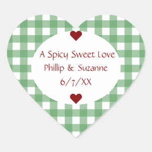 Jalepeno Jelly Wedding Favor Jar Pegatinas Labels