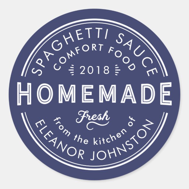 Jam casera / Jelly / Salsas Etiqueta de cocina (Anverso)