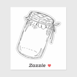 Jam Jar Pegatina