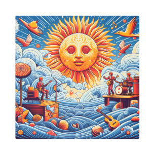 Jam oceánica sacudida por el sol: el arte de un fe