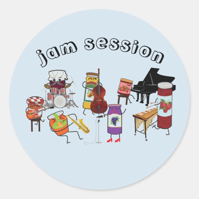 Jam Session Pegatinas (Anverso)