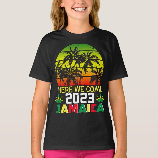 Jamaica 2023 Acá Venimos Chica Camiseta (Anverso)