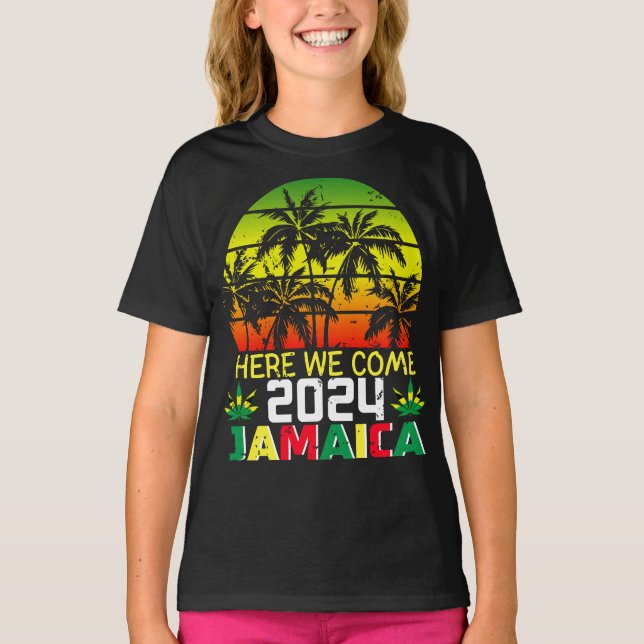 Jamaica 2024 Acá Venimos Chica Camiseta (Anverso)