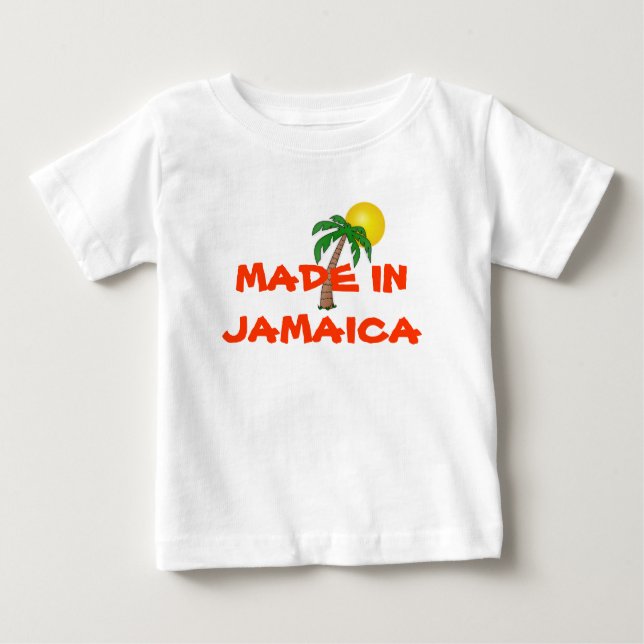 JAMAICA: Camisa de bebé "Hecho en Jamaica" (Anverso)