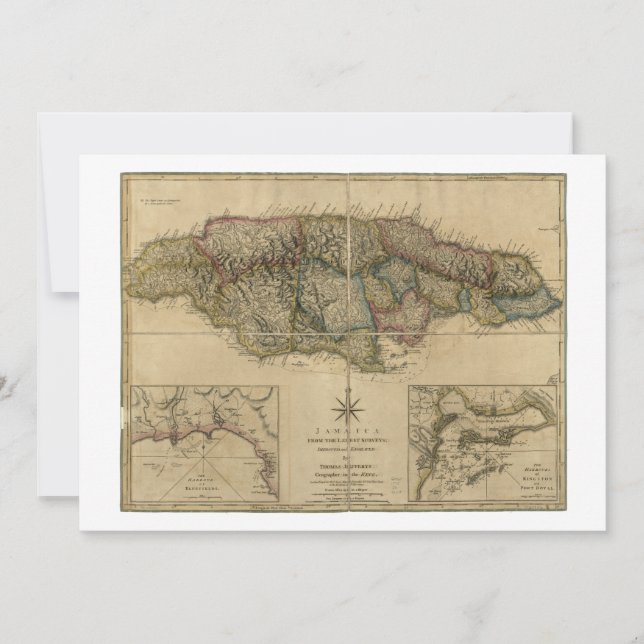 Jamaica del último mapa de encuestas (1775) (Anverso)