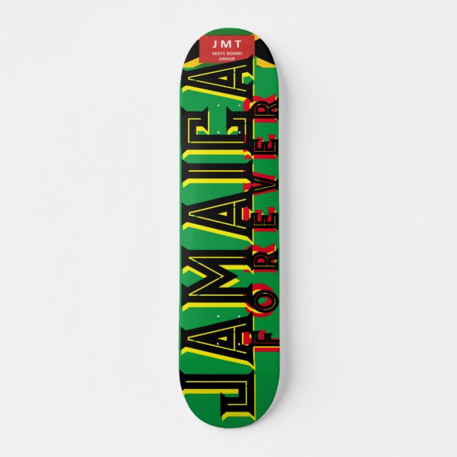 JAMAICA FOREVER OIL7 3/4" cubierta para skateboard (Anverso )