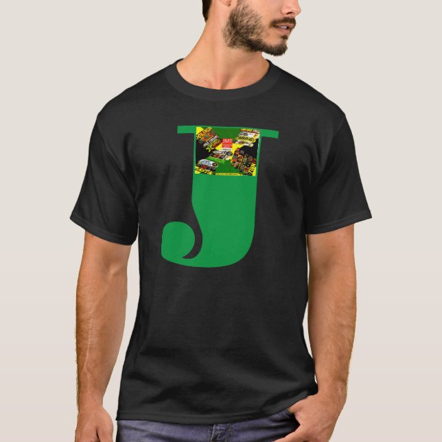 JAMAICA JMT Camiseta básica oscura (Anverso)