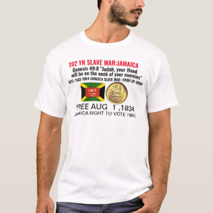 JAMAICA LIBRE 1 AGO 1834 Camiseta Básica para Homb