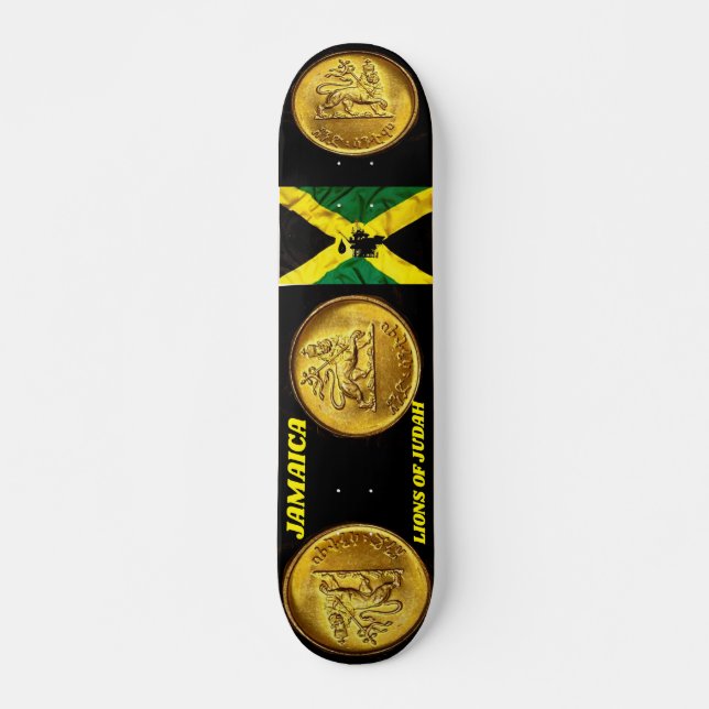 JAMAICA LIONS OF JUDAH 7 Skateboard de 3/4" (Anverso )