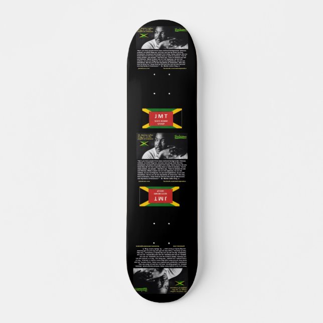 JAMAICA MLK 7 3/4" Tabla de Skateboard (Anverso )